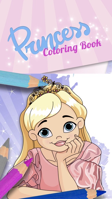 How to cancel & delete Princess coloring pages for kids – painting game from iphone & ipad 1