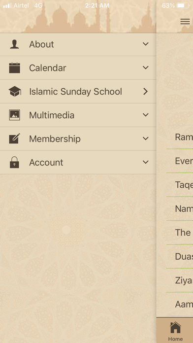 Qaim Foundation screenshot 2