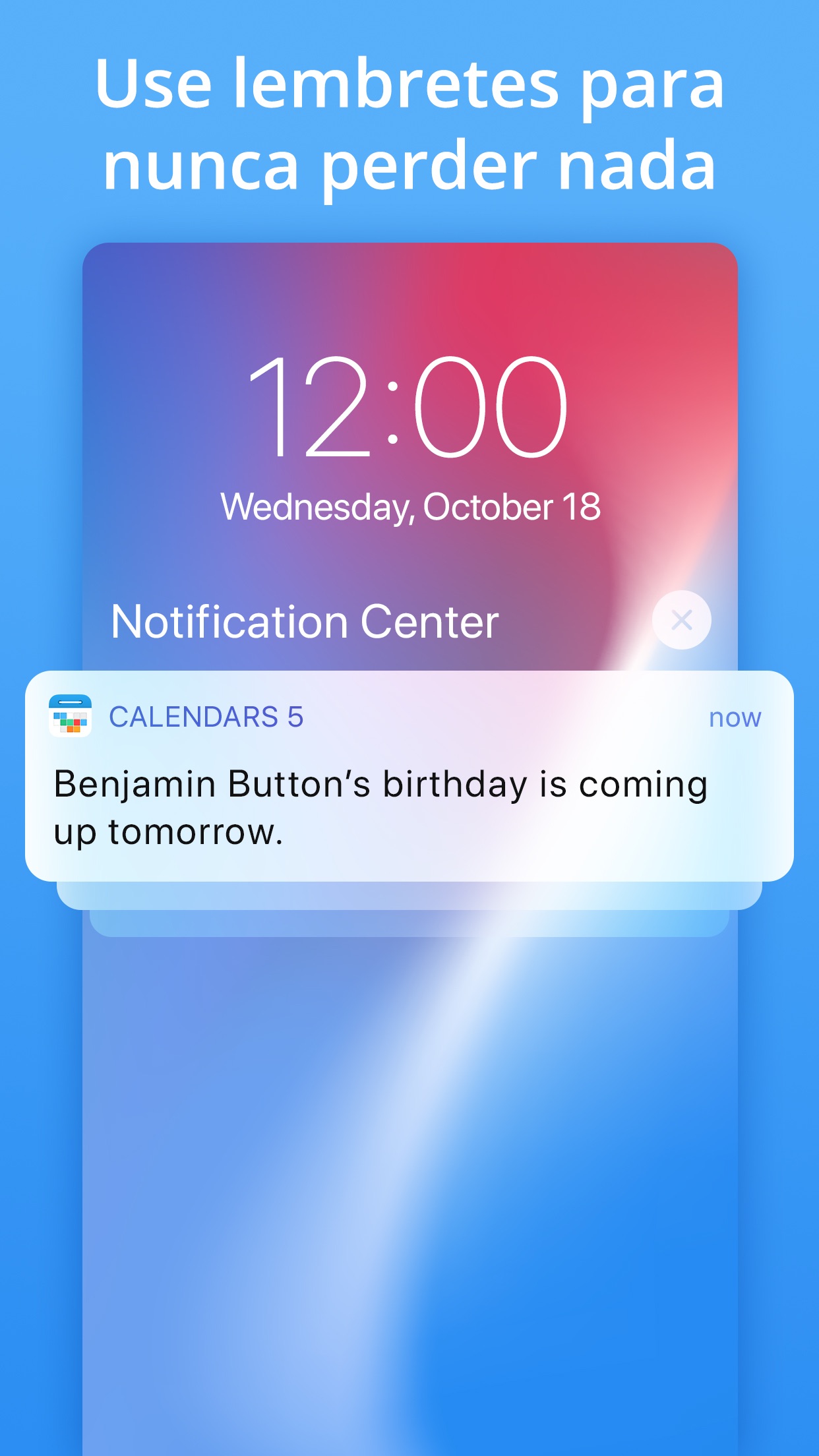 Screenshot do app Calendars da Readdle