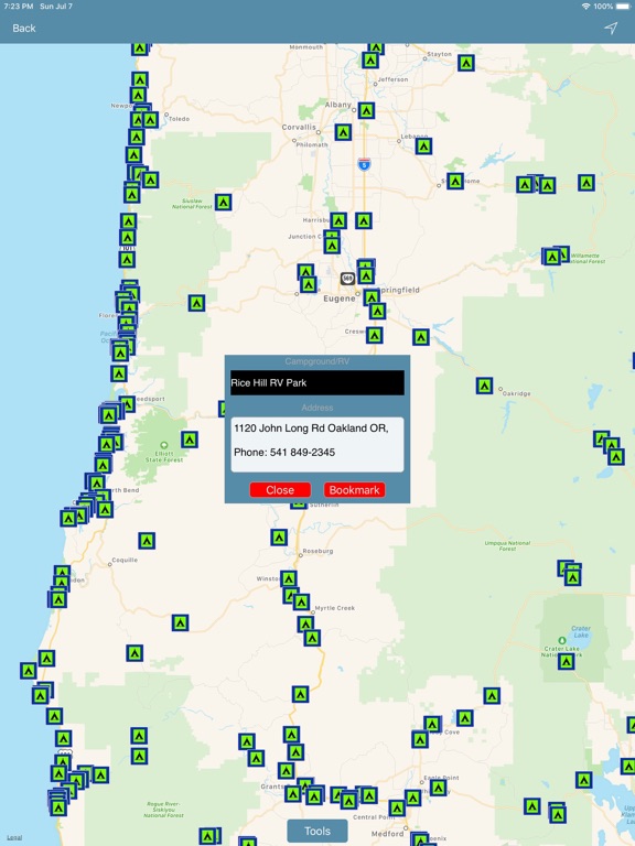 Screenshot #6 pour Oregon : Campgrounds & RV's