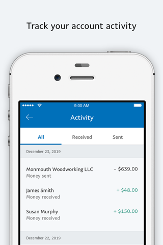 Screenshot of PayPal Business: Send Invoices