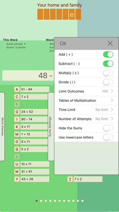 How to cancel & delete Sums and Words for iPhone from iphone & ipad 3