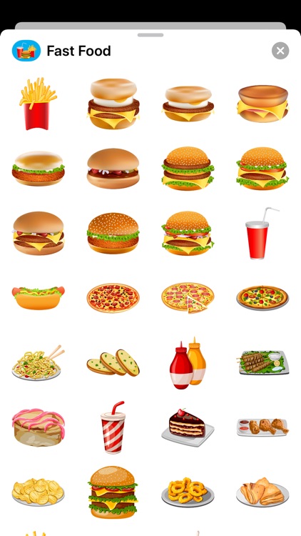 Fast Food Mc Burger Stickers