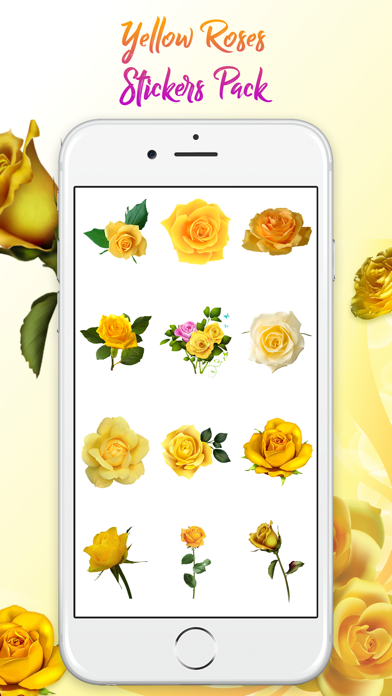 Yellow Rose Stickers screenshot 2