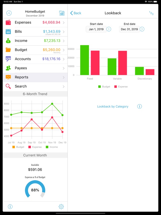 HomeBudget with Sync