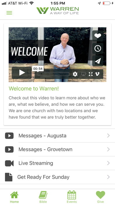 How to cancel & delete Warren Baptist Church from iphone & ipad 1