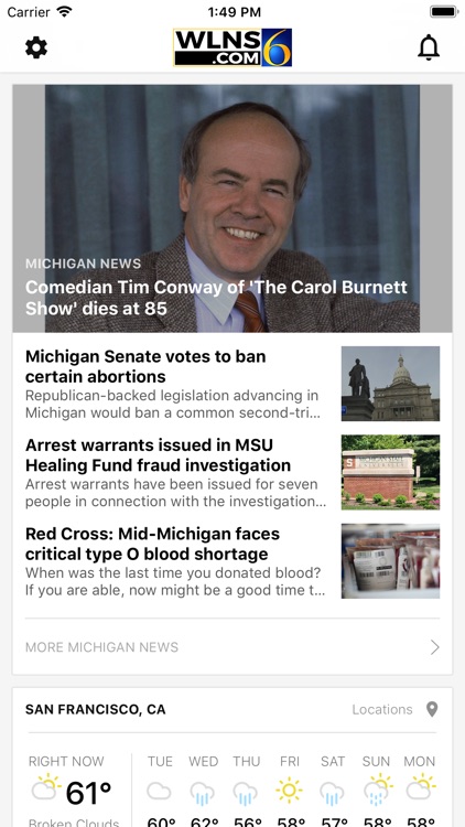 WLNS TV 6 Lansing - Jackson