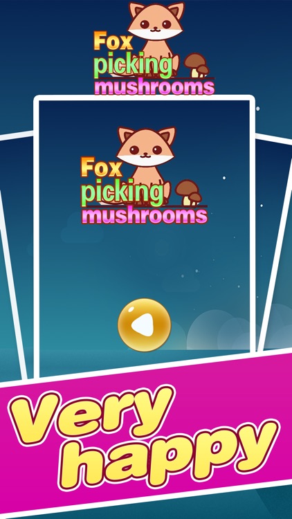 Fox picking mushroom