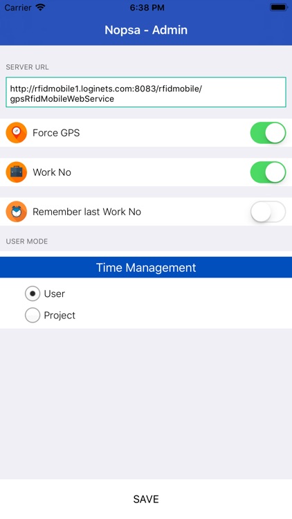 Nopsa Time Tracking System