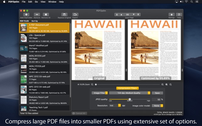 PDFOptim - The PDF Compressor