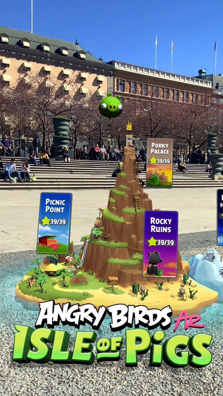 Angry Birds AR: Isle of Pigs Hack screenshot 1 - iOS game interface
