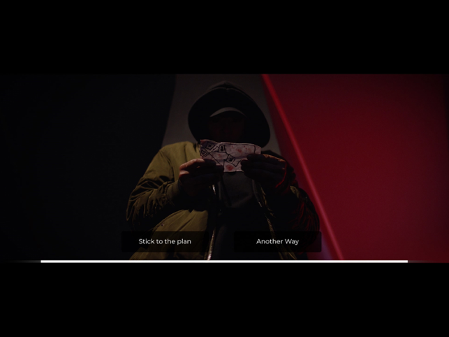 Captura de tela do filme interativo She Sees Red