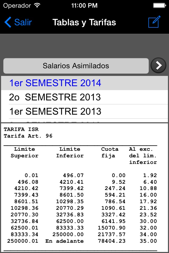 ISR calculadora screenshot 4