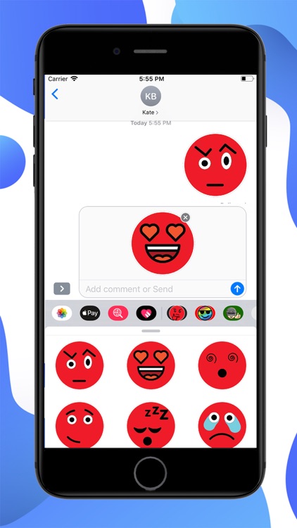 Red Emoji Stickers