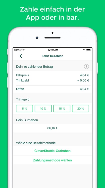 CleverShuttle: Ridepooling App screenshot-4