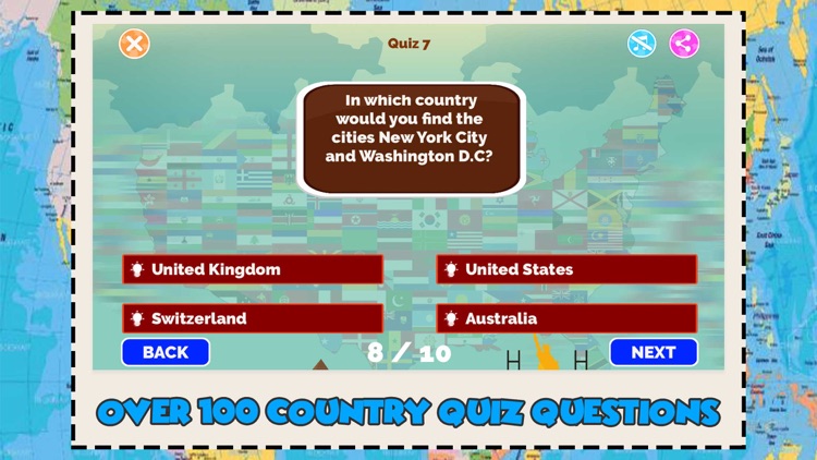 World Map Quiz Geography Games screenshot-3