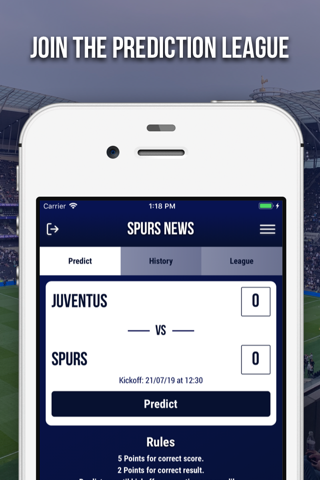 Spurs News App - náhled