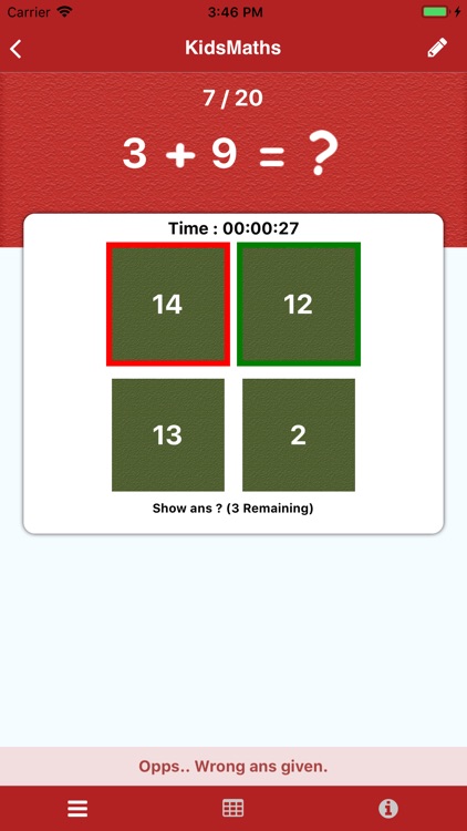 Kids Maths Learn Quiz Game screenshot-3