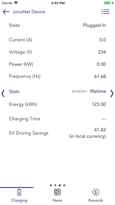 EV JuiceNet screenshot 3