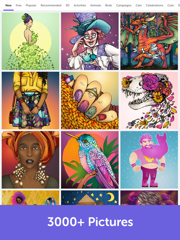 iPad Image of Recolor - Coloring Book
