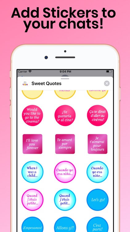 Sweet Quotes for iMessage screenshot-4