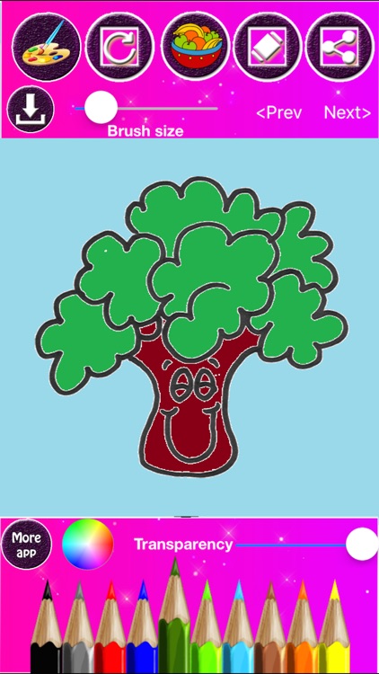 Fruit & Vegetables Coloring screenshot-3