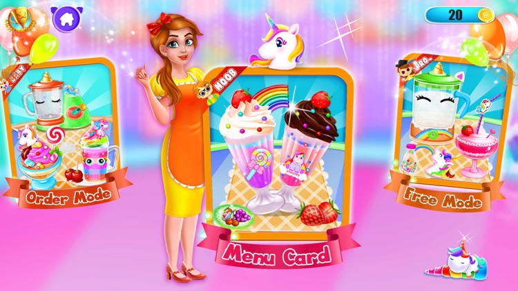 Unicorn Milkshake Making Games screenshot-3