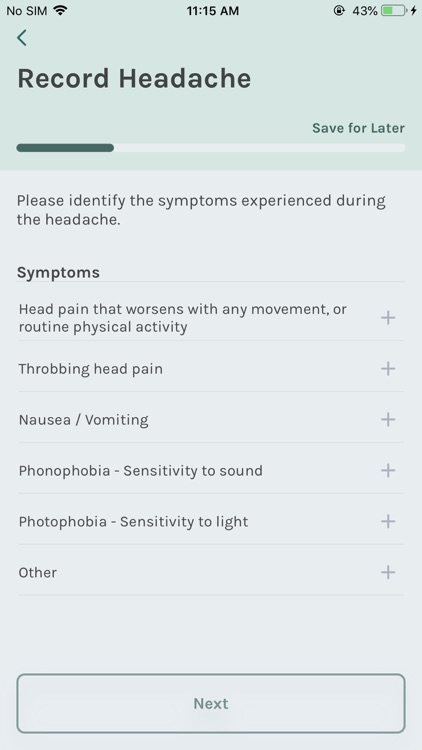 Migraine Recorder screenshot-3