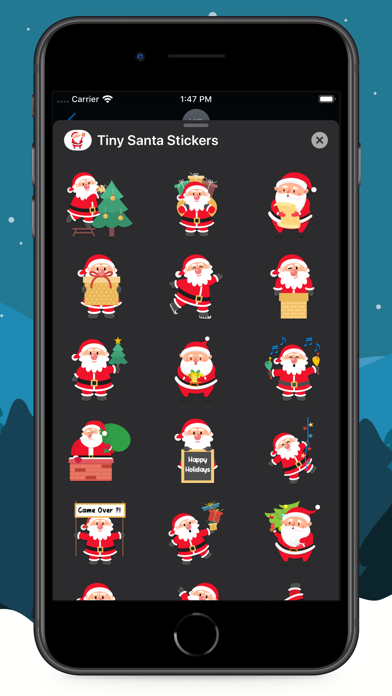 Tiny Santa Stickers screenshot 4