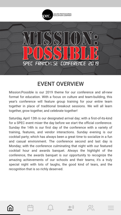 SPEC Event App screenshot 2