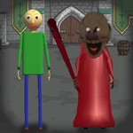 Red Granny and Green Baldi 2