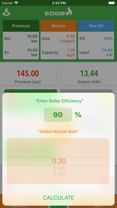 How to cancel & delete Oil Nozzle Output Calculator from iphone & ipad 2