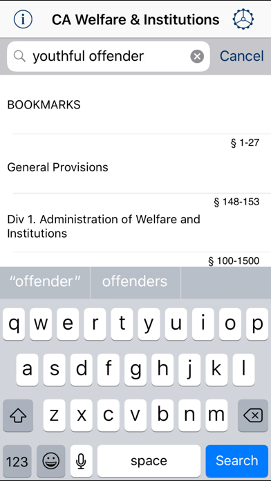 How to cancel & delete CA Welfare & Institutions Code from iphone & ipad 1