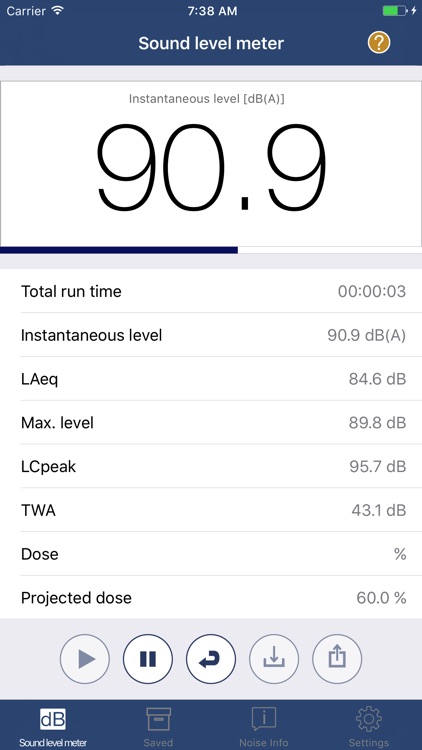 NIOSH Sound Level Meter screenshot-0