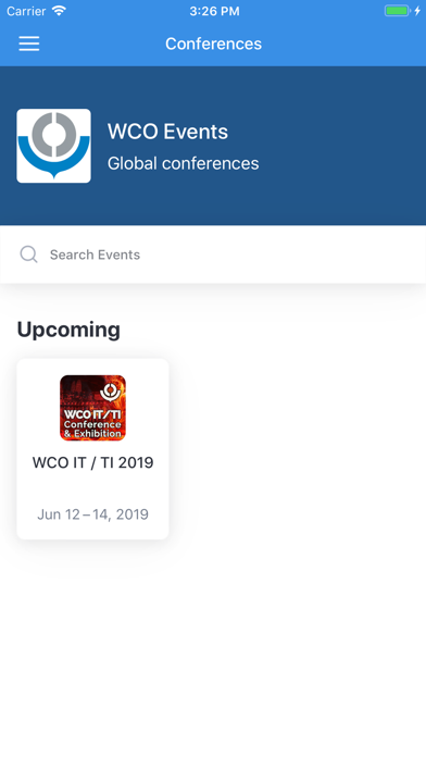WCO Events screenshot 2
