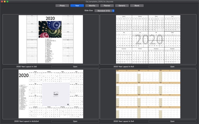 Cal Templates 2020 for Keynote(圖2)-速報App