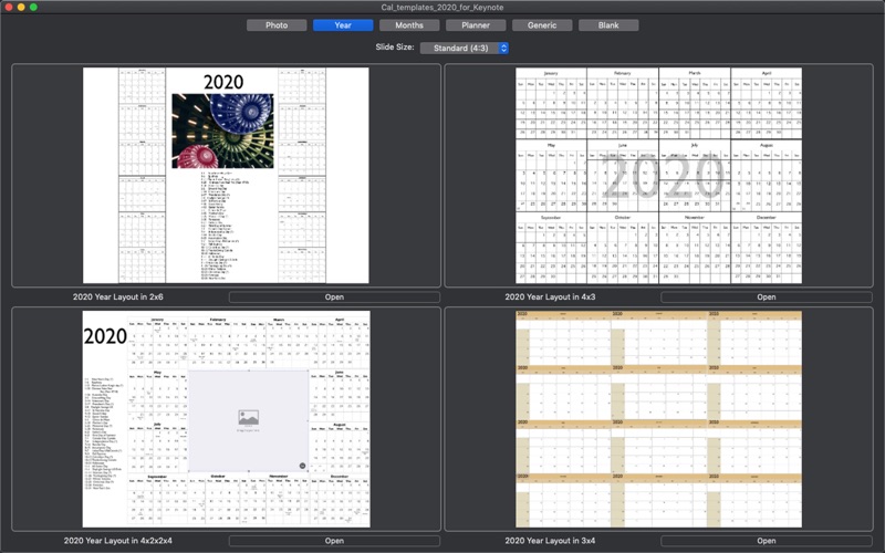 Cal Templates 2020 for Keynote screenshot 2