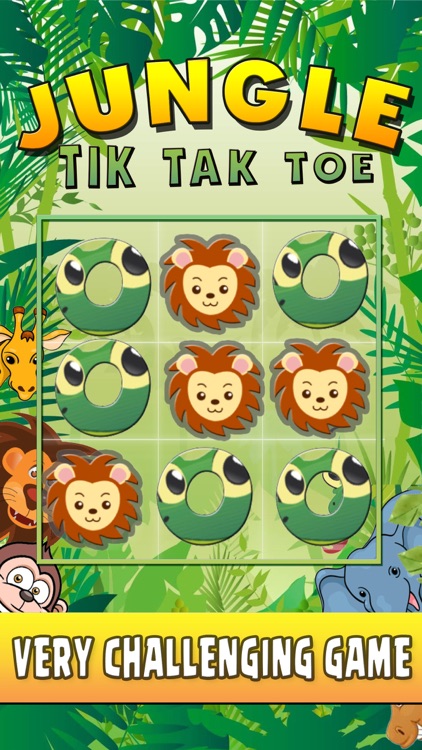 Tic Tac Toe Game XO XO JUNGLE