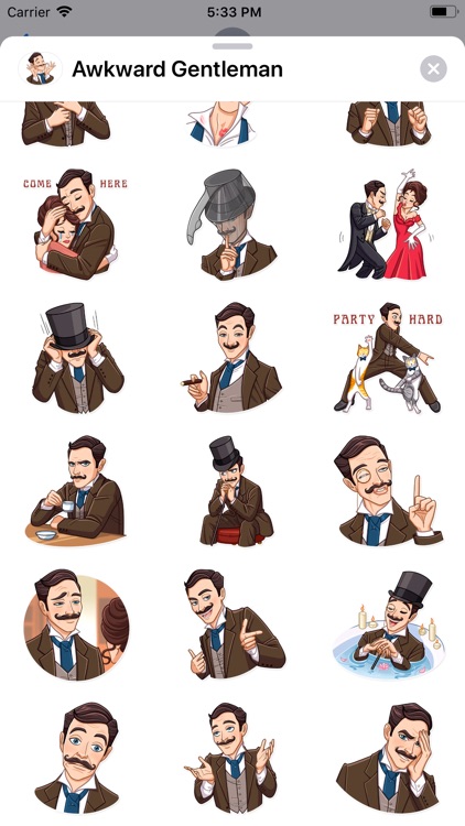 Awkward Gentleman Sticker Pack