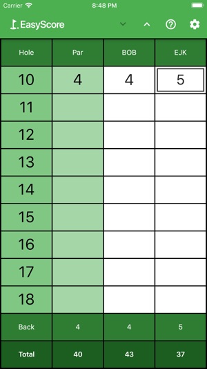 EasyScore Golf Scorecard(圖8)-速報App