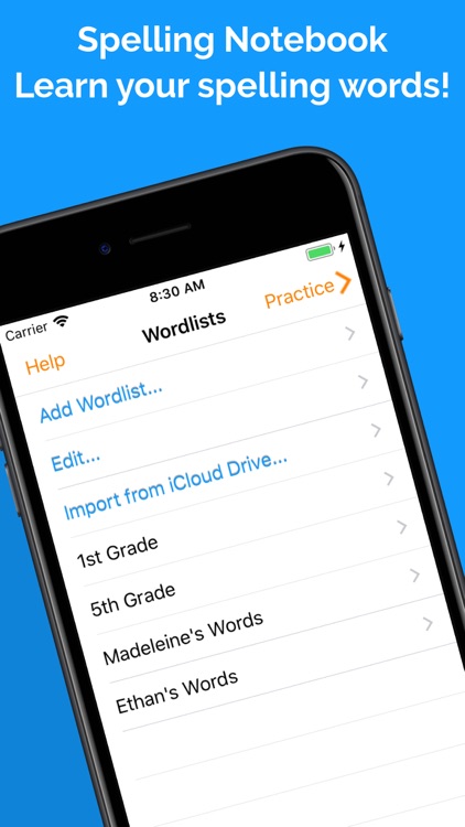 Spelling Notebook: Learn, Test