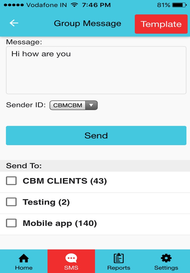 CBM SMS screenshot 4