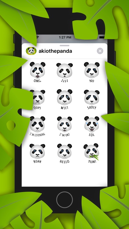 Akio the Panda stickers screenshot-3