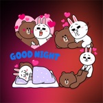Brown  Conys Love Stickers