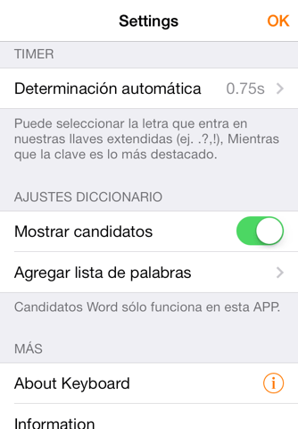 Easy Mailer Spanish Keyboard screenshot 4