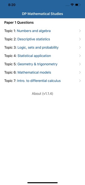 DP Math Studies P1 Practice