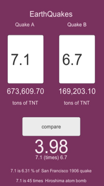 Quake Compare