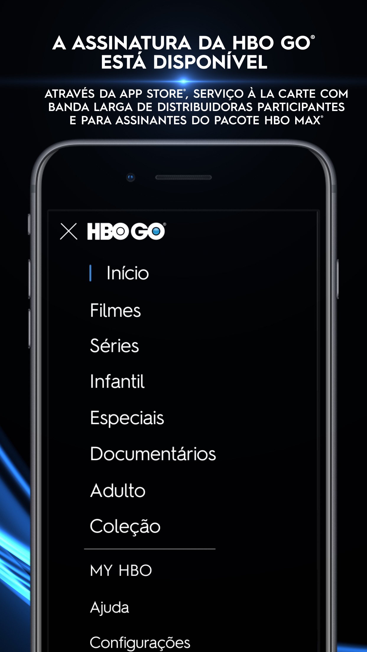 Screenshot do app HBO GO ®