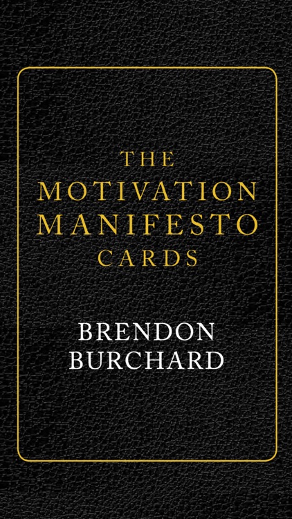 Motivation Manifesto Cards