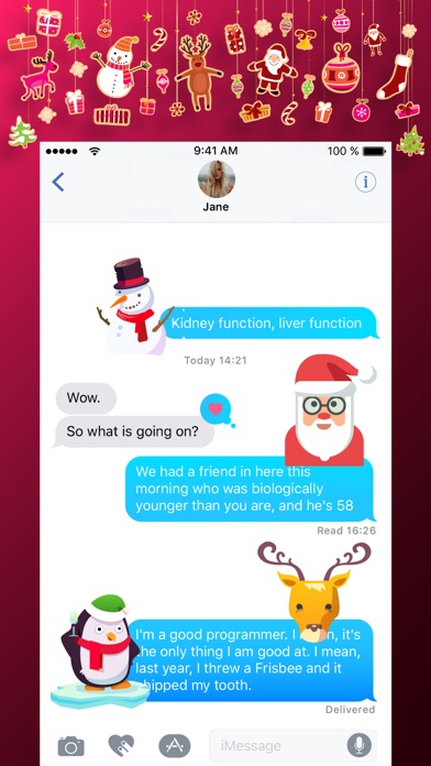 Christmas Stickers Emojis SMS screenshot 3